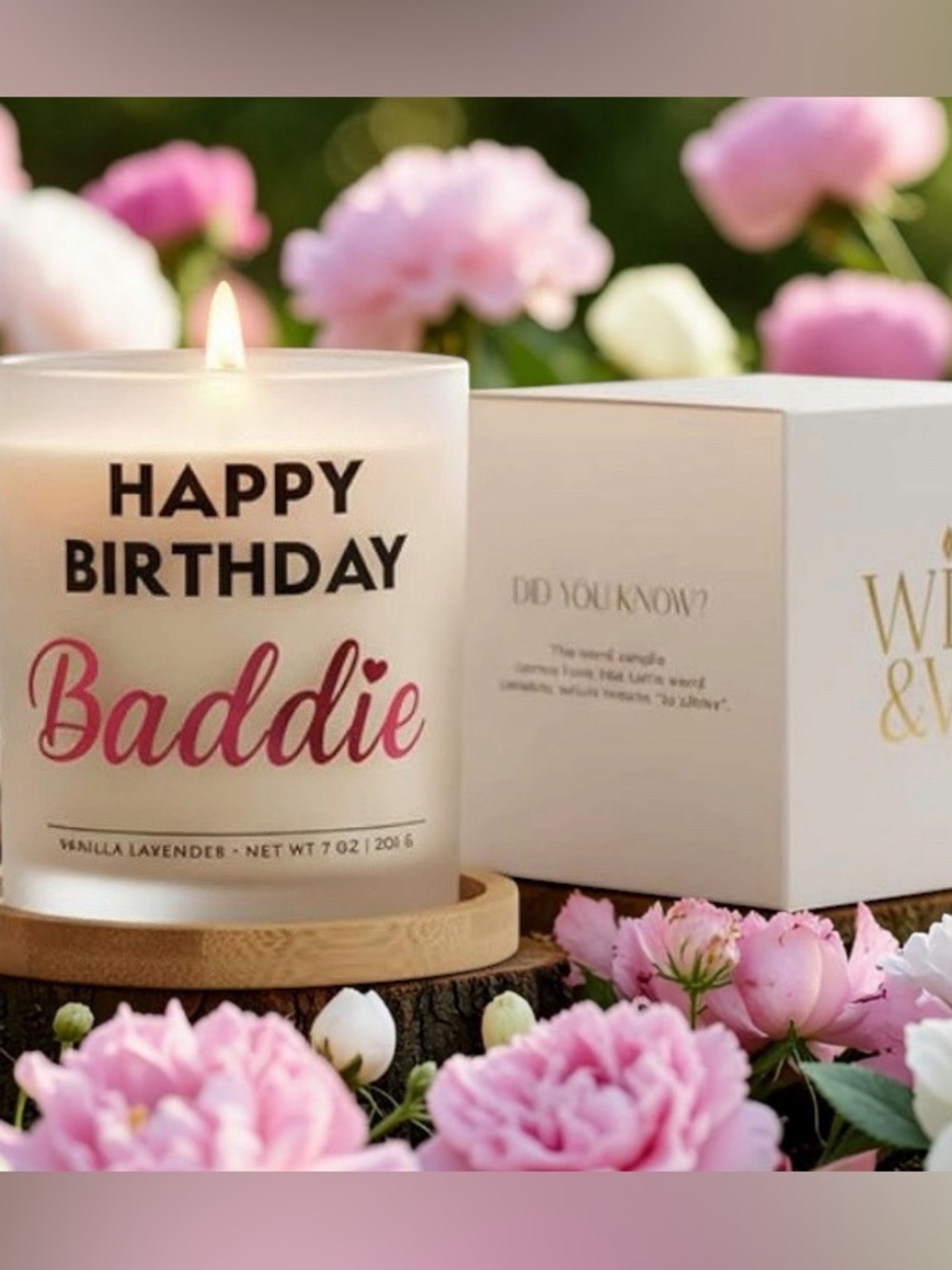 Happy birthday candle “happy birthday BADDIE“ NEW
